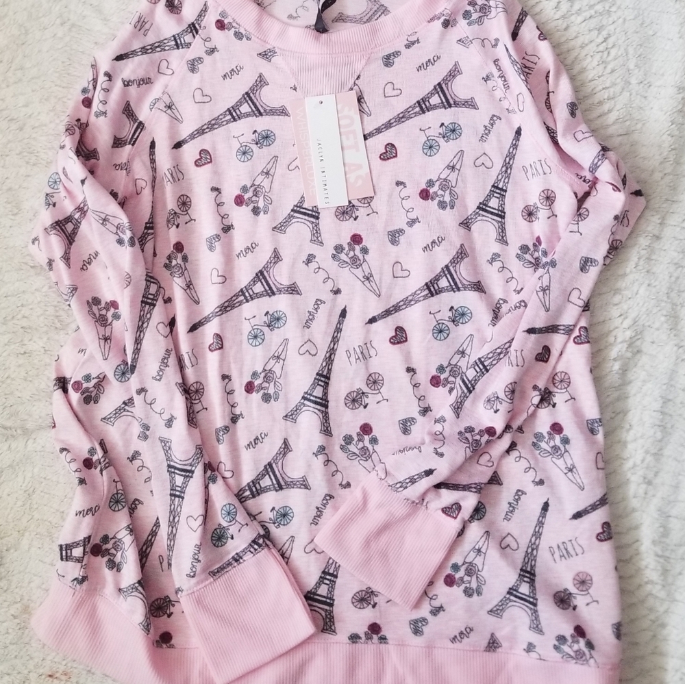 Paris Eiffel Tower pajama top